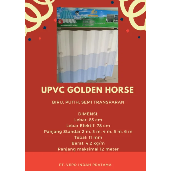 Atap UPVC Semi Transparan