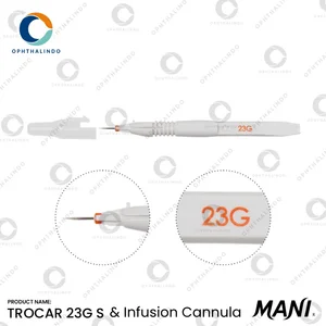 MANI Trocar Kit 23G S (Trocar & Infusion Cannula) – MTK23S