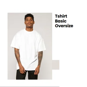 Kaos Basic Oversize Polos Cotton Combed 24s Unisex Premium