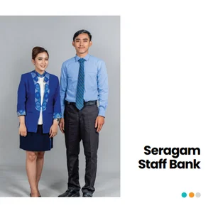 Seragam Kerja Staff Bank Pria dan Wanita Custom