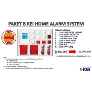 Kei Paket B Home Alarm System Kebakaran