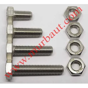 Baut + Mur Hex Stainless M10