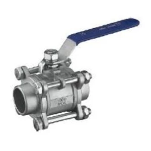 Ball valve 3 pcs Body Stainless Steel