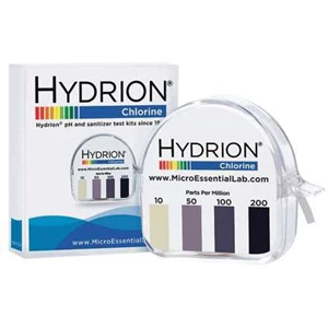 Hydrion Chlorine Test Kit Paper