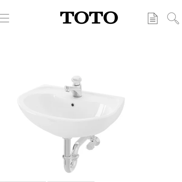 Wastafel Wastafel Toto LW 240 CJ / Wastafel Toto LW 240CJ