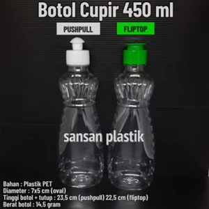 Botol Plastik Botol 450ml fliptop