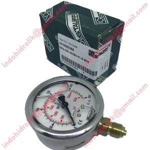 Stauff SPG-063-00250-01-S-B04 Stainless Steel Pressure Gauge 250 Bar Alat Ukur Tekanan Hidrolik Made in Italy Asli Baru