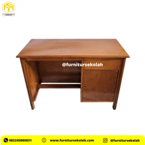 Meja Guru Non Jati Coklat