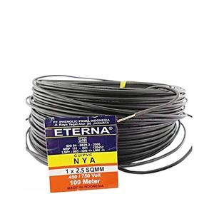 Nya Eterna Cable 1X2.5Mm Black 100 Meters