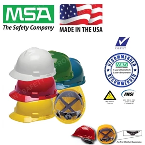 Safety Helmet MSA V-Gard Fas Trac Suspension Original