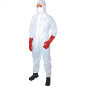 Guard Master Disposable Hooded Coverall White (3Xl) Tuffsafe