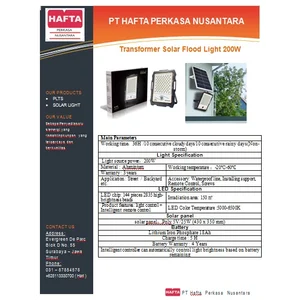 Lampu Tenaga Surya Transformer Flood 200W