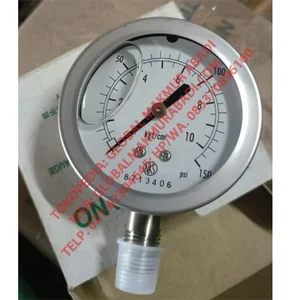 NAGANO KEIKI 60MM 1/4" STAINLESS STEEL PRESSURE GAUGE PENGUKUR TEKANAN