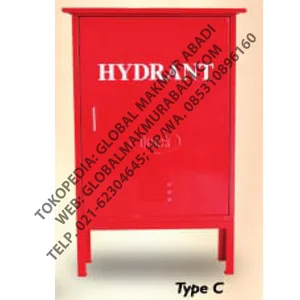 QUICK FIRE HYDRANT BOX OUTDOOR TIPE C CAT RED POWDER COATING FINISH