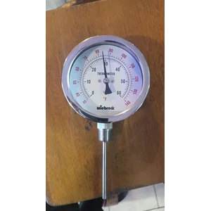 WIEBROCK THERMOMETER DIAL 4INCH GAUGE 60C 140F MODEL RAKET