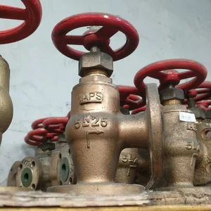 IAPS  ANGLE GLOBE VALVE BRONZR FLANGE JIS5K F7352 MARINE