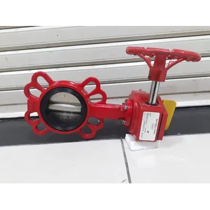 ZEKI 3INCH BUTTERFLY VALVE GEAR OPERATED WAFER TYPE WITH TAMPER SWITCH FIRE HYDRANT