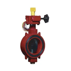DUYAR 4INCH Y-4020 UL FM BUTTERFLY VALVE WAFER GEAR 300PSI BODY DUCTILE IRON