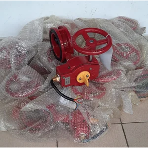 FIREKING VIKING BVW BUTTERFLY VALVE WAFER GEAR WITH TAMPER SWITCH ULFM