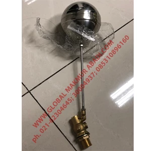  DOUBLE LIN 15MM  BRASS FLOATING VALVE STAINLESS STEEL BALL  STICK