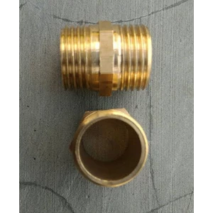 Double Nipple 1 / 4in Brass Brass BSPT