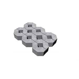 Paving Grass Block Hexagon (Hexagonal) Size 30 X 45 X 8 Cm