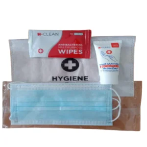 Pouch Non Woven 40Gsm Velcro/Blue Pouch (Hygiene Set  Package A)