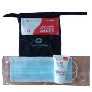 Hygiene Set  Package B (Pouch Non Woven-Hand Sanitizer-Wipes Antibacterial-Mask)