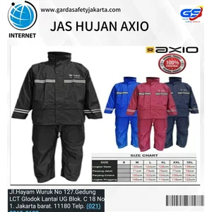 e  JAS HUJAN SAFETY NYAMAN ANEKA WARNA MERK AXIO