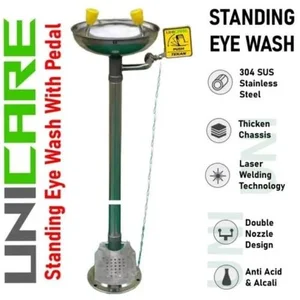 n   Tersedia Emergency Eyewash Portable Menggunakan Pedal