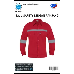 Garda Safety Reflective Red Long Sleeve Work Clothes