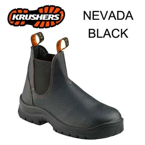 L dpsg  Sepatu Safety Krushers Nevada Hitam/Coklat