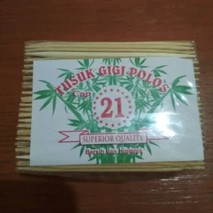 Tusuk Gigi Bambu Polos Merek 21