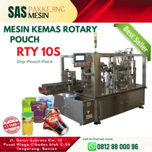 Mesin Pembuat Kemasan Otomatis Rotary RTY 10S