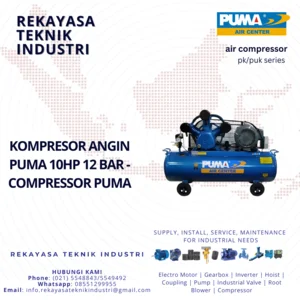 Kompresor Angin Puma 10HP 12 Bar - Compressor Puma