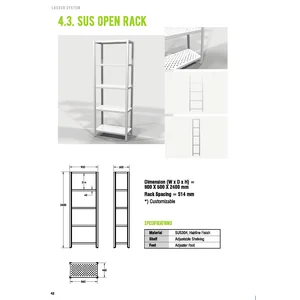 Duraline Sus Open Rack Laboratorium