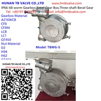 CF8M worm gearbox of TBWG-S HNTB