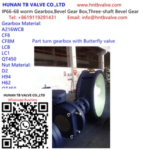 Part turn gearbox with Butterfly valve HNTB 