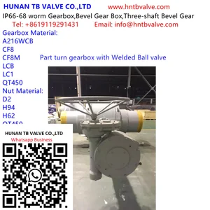 Part turn gearbox with Welded Ball valve HNTB