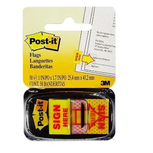 PENANDA HALAMAN POST IT SIGN HERE
