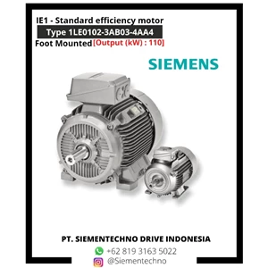 Siemens Cast Iron Motors Type 1Le0102-3Ab03-4Aa4 Foot Mounted 4 Poles Siementechno 