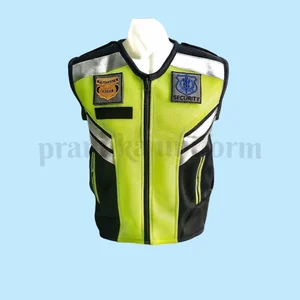 Seragam Kerja Rompi Safety Satpam Dengan Emblem