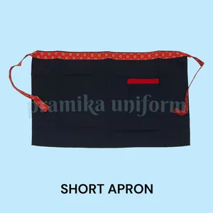Seragam Kerja / Apron Kitchen / Pendek /Kustom