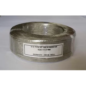 Kabel Thermocouple PT100 Screen S/S Size : 3 x 7/0.2mm