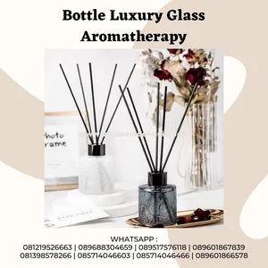 BOTOL UNIK NECK BULAT RATA DENGAN LIDI AROMATERAPI 100ML