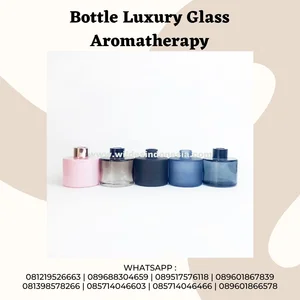 BOTOL ELEGAN AROMATERAPI BULAT WARNA BIRU DAN PINK GRADASI 30ML