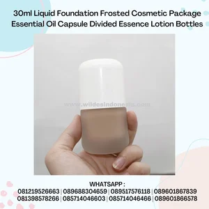 KEMASAN BOTOL KACA COCOK UNTUK CREAM ATAU ALAS BEDAK 20ML DAN 30ML 