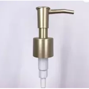 Lotion Pump for UV Plastic Gold Hand Wash bottles