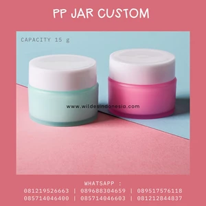 Pot Cream kemasan Kosmetik Bahan Plastik PP Kapasitas 15 Gr