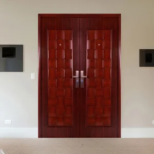 Pintu Baja Motif Kayu
